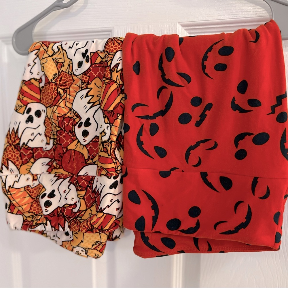 LulaRoe Halloween Leggings Tall & Curvy 2 pack